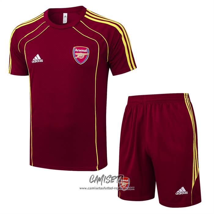 Chandal del Arsenal 2025-2026 Manga Corta Rojo - Pantalon Corto
